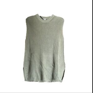 Arket Green Sleeveless Sweater